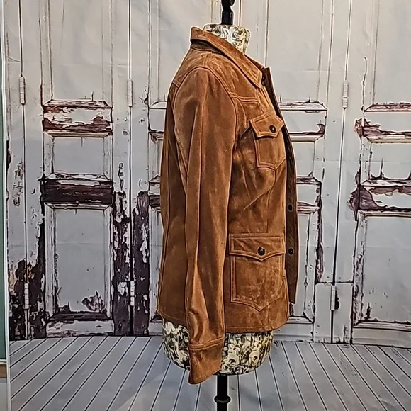 GAP Suede Leather Rancher Jacket - Picture 2 of 8